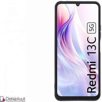 Silikoninis ploniausias dėklas su kameros apsauga - juodas (Xiaomi Redmi 13C 5G) Silikoninis ploniausias dėklas su kameros apsauga - juodas (Xiaomi Redmi 13C 5G)